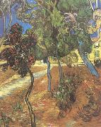 Trees in the Garden of Saint-Paul Hospital (nn04) Vincent Van Gogh